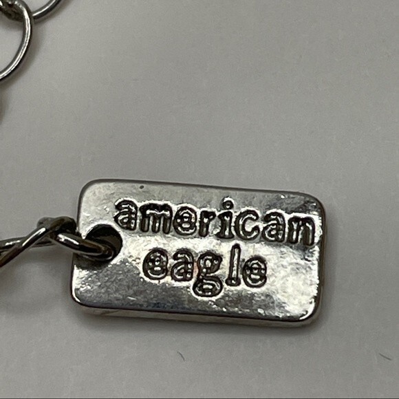American Eagle Outfitters AEO Gold and Silver Tone Charm Long Necklace - Picture 3 of 4